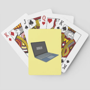Jeu De Cartes Illustration de dessin sur ordinateur portable