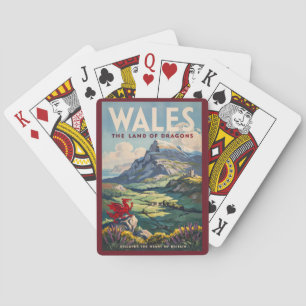 Jeu De Cartes Illustration de dragon du Pays de Galles Art de vo