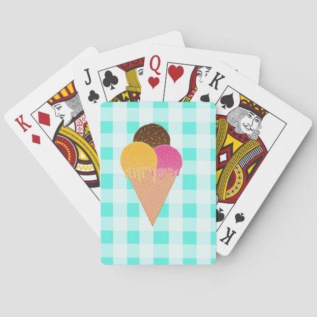 Jeu De Cartes Illustration de glace colorée (dos)