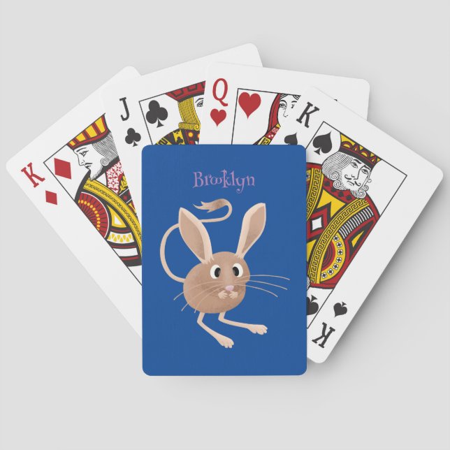 Jeu De Cartes Illustration de jerboa aux longues oreilles (dos)
