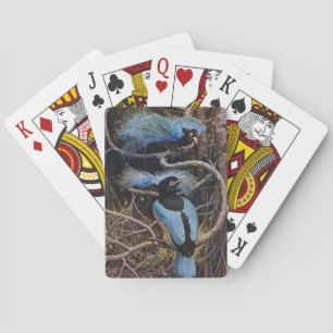 Jeu De Cartes Illustration de Johnston Vintage Blue Bird Paradis