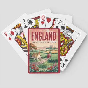 Jeu De Cartes Illustration de la campagne anglaise Art de voyage