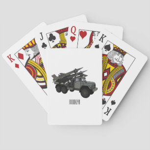 Jeu De Cartes Illustration de la caricature d'un véhicule à miss