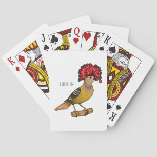 Jeu De Cartes Illustration de la caricature royale d'oiseau