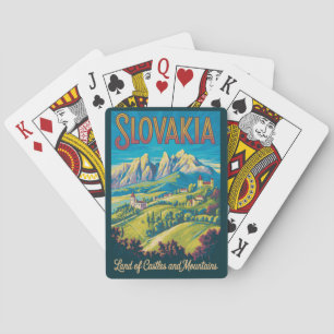 Jeu De Cartes Illustration de la skyline de la Slovaquie Art de