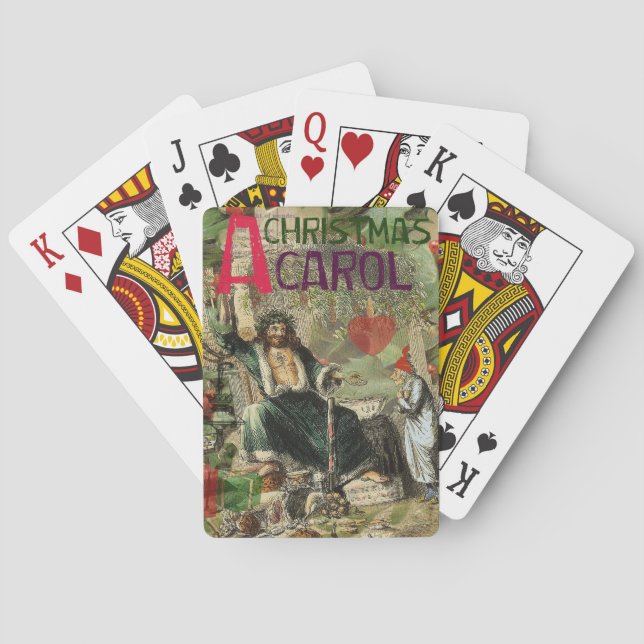 Jeu De Cartes Illustration de l'esprit de Noël présent Scrooge (dos)