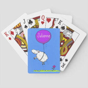 Jeu De Cartes Illustration de l'humour en ballons de mouton mign