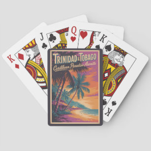 Jeu De Cartes Illustration de paysage de Trinité-et-Tobago Voyag
