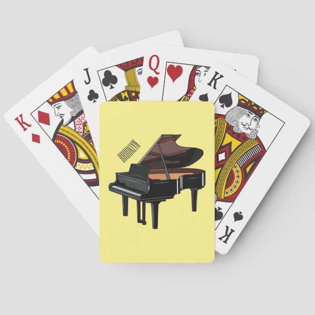 Jeu De Cartes Illustration de piano (dos)