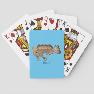 Jeu De Cartes Illustration de poisson à main