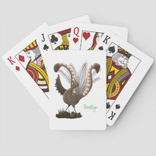 Jeu De Cartes Illustration de superbe et superbe lyrebird