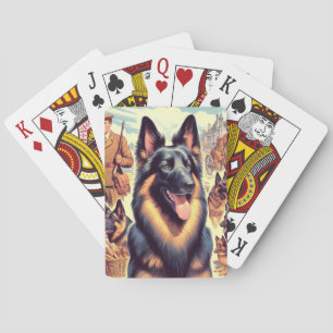 Jeu De Cartes Illustration de Tervuren en Belgique vintage