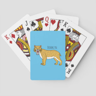 Jeu De Cartes Illustration de tigre à dents de sabre