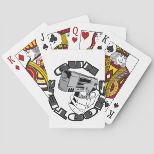 Jeu De Cartes Illustration de tireur au pistolet