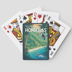Jeu De Cartes Illustration de Toucan du Honduras Art de Voyage V