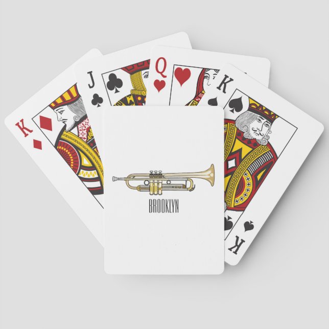 Jeu De Cartes Illustration de trompette (dos)