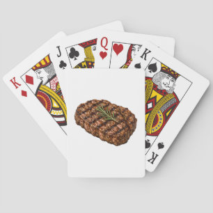 Jeu De Cartes Illustration de viande BBQ de steak de ribeye gril