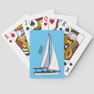Jeu De Cartes Illustration de voilier