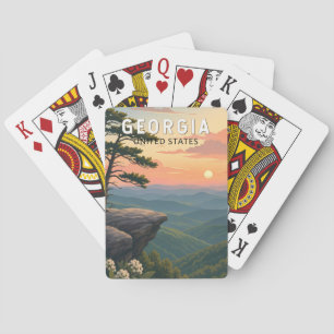 Jeu De Cartes Illustration de voyage artistique vintage de Géorg