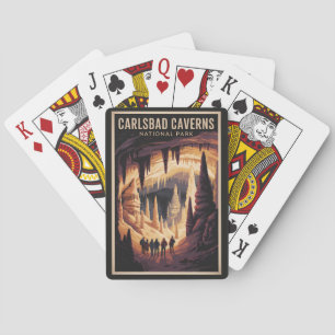 Jeu De Cartes Illustration de voyage du parc national des grotte