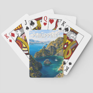 Jeu De Cartes Illustration de voyage vintage aux Philippines