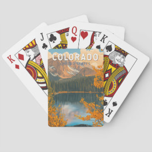 Jeu De Cartes Illustration de voyage vintage Colorado