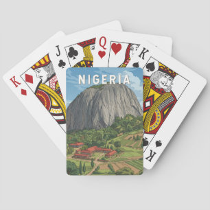Jeu De Cartes Illustration de voyage vintage Nigeria