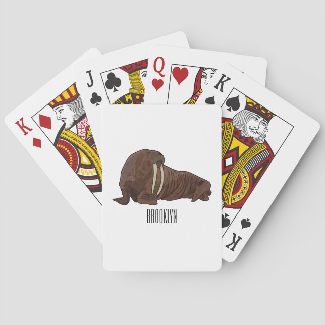 Jeu De Cartes Illustration de Walrus (dos)