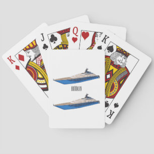 Jeu De Cartes Illustration de yacht