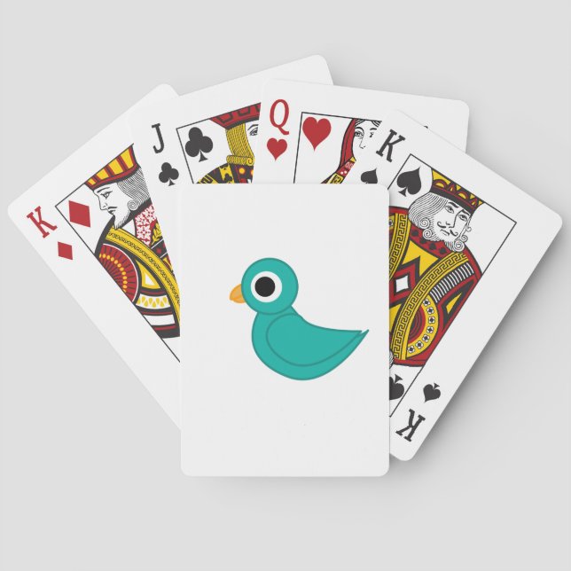 Jeu De Cartes Illustration d'oiseau (dos)