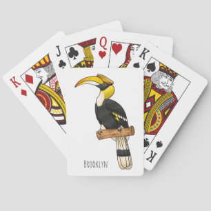 Jeu De Cartes Illustration d'oiseau de grande corneille