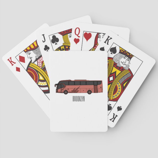 Jeu De Cartes Illustration du bus (dos)