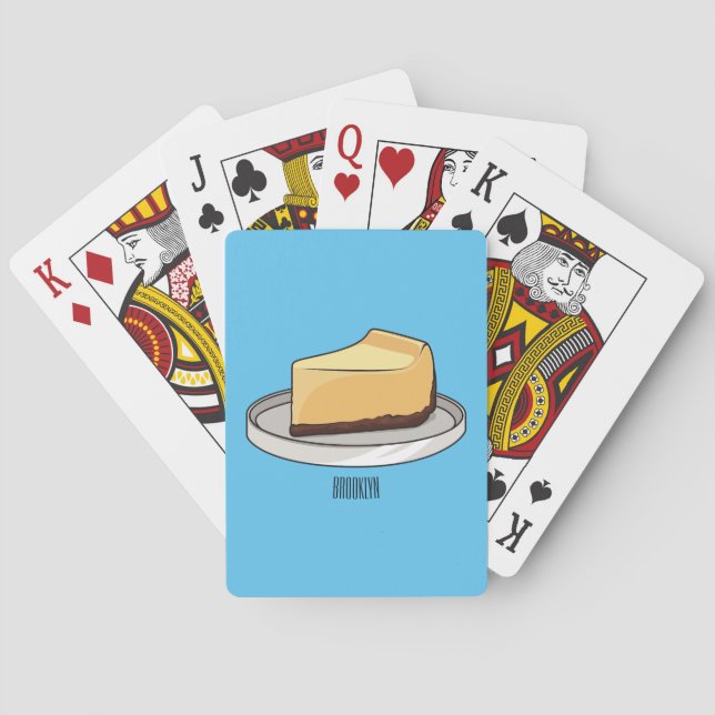 Jeu De Cartes Illustration du dessin animé Cheesecake (dos)