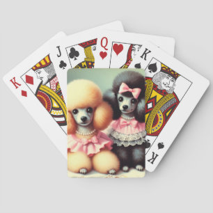 Jeu De Cartes Illustration du mignon caniche
