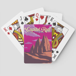 Jeu De Cartes Illustration du parc national Capitol Reef Art de