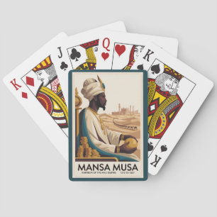Jeu De Cartes Illustration du roi africain de l'Empire Mali Mans