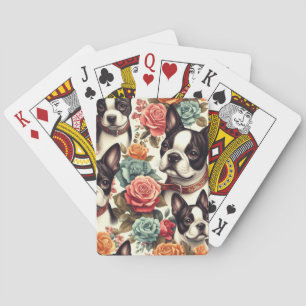 Jeu De Cartes Illustration du Terrier de Boston