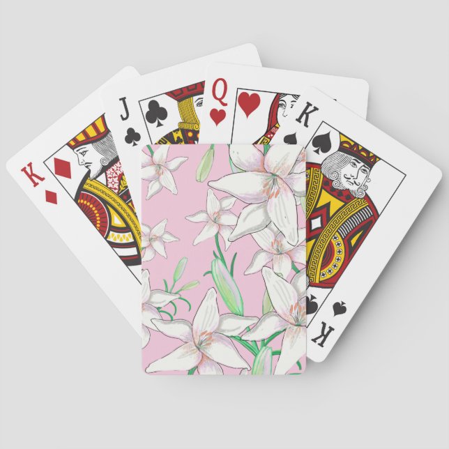 Jeu De Cartes Illustration d'un Arrière - plan rose (dos)