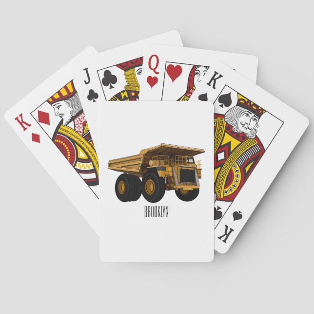 Jeu De Cartes Illustration d'un camion à grande échelle (dos)