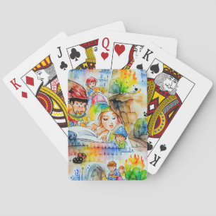 Jeu De Cartes Illustration d'un conte de fées de Whimsical