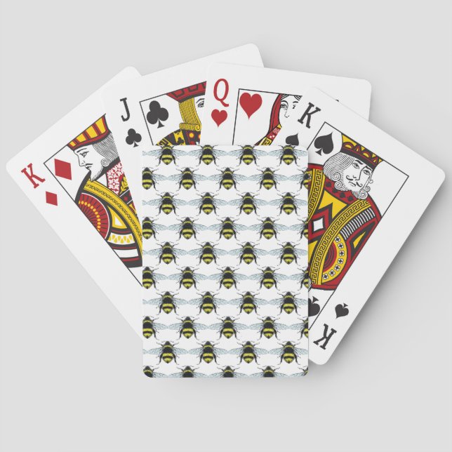 Jeu De Cartes Illustration d'un essaim de bourdons à miel (dos)