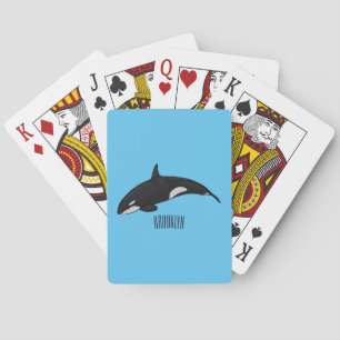 Jeu De Cartes Illustration d'une baleine tueuse