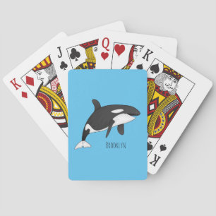 Jeu De Cartes Illustration d'une baleine tueuse