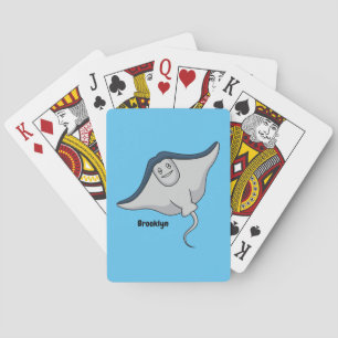 Jeu De Cartes Illustration d'une caricature de poisson stingray