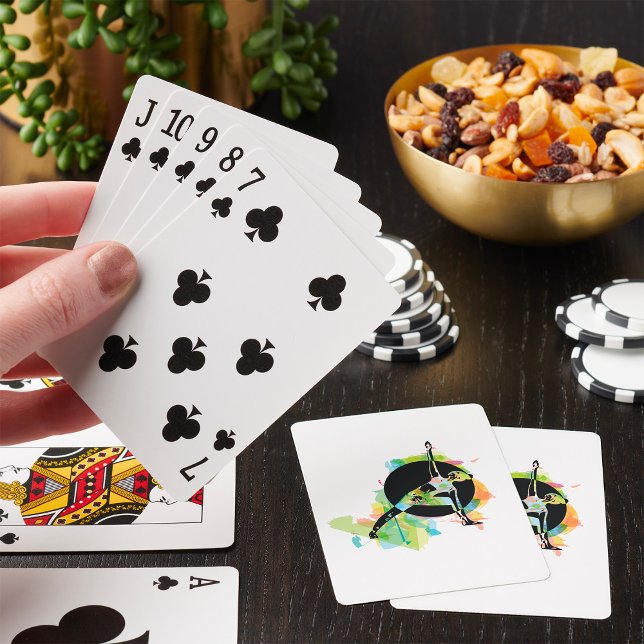 Jeu De Cartes Illustration d'une femme qui s'étire (Créateur téléchargé)