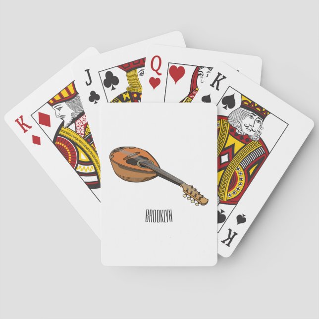 Jeu De Cartes Illustration en mandoline (dos)