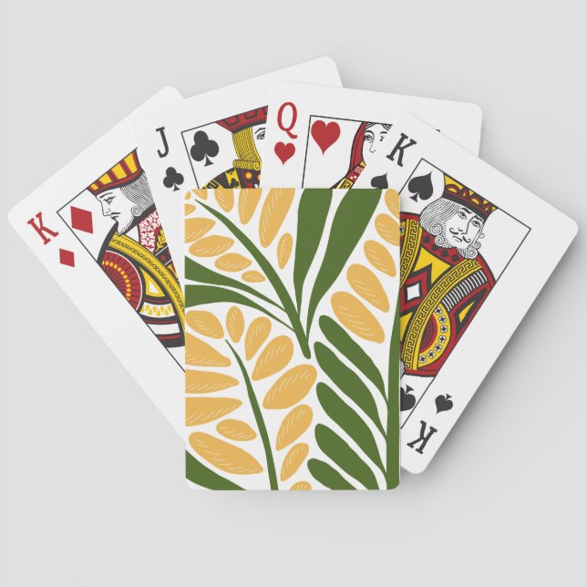 Jeu De Cartes Illustration florale (dos)