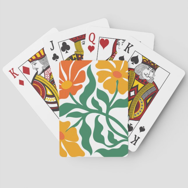 Jeu De Cartes Illustration florale (dos)