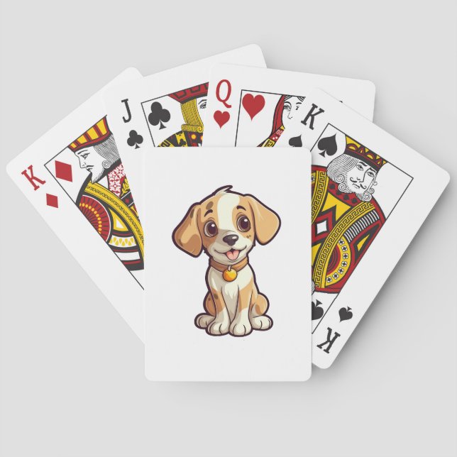 Jeu De Cartes Illustration pour chien de dessin (dos)