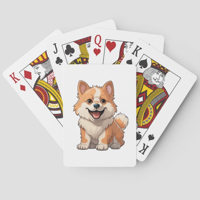 Jeu De Cartes Illustration pour chien de dessin (dos)